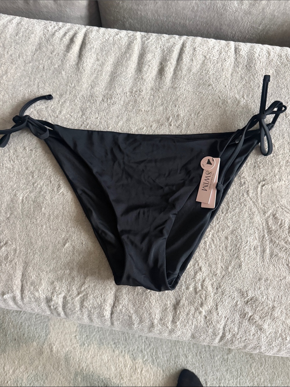 Victoria's Secret Black Tie-Side Bikini Bottom